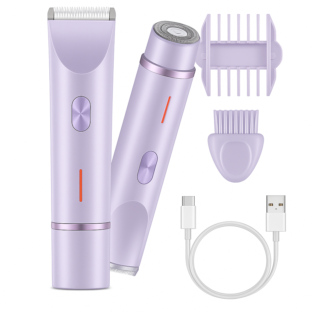 Smooth Skin™ 2-in-1 waterdichte mini-elektrische scheerapparaat