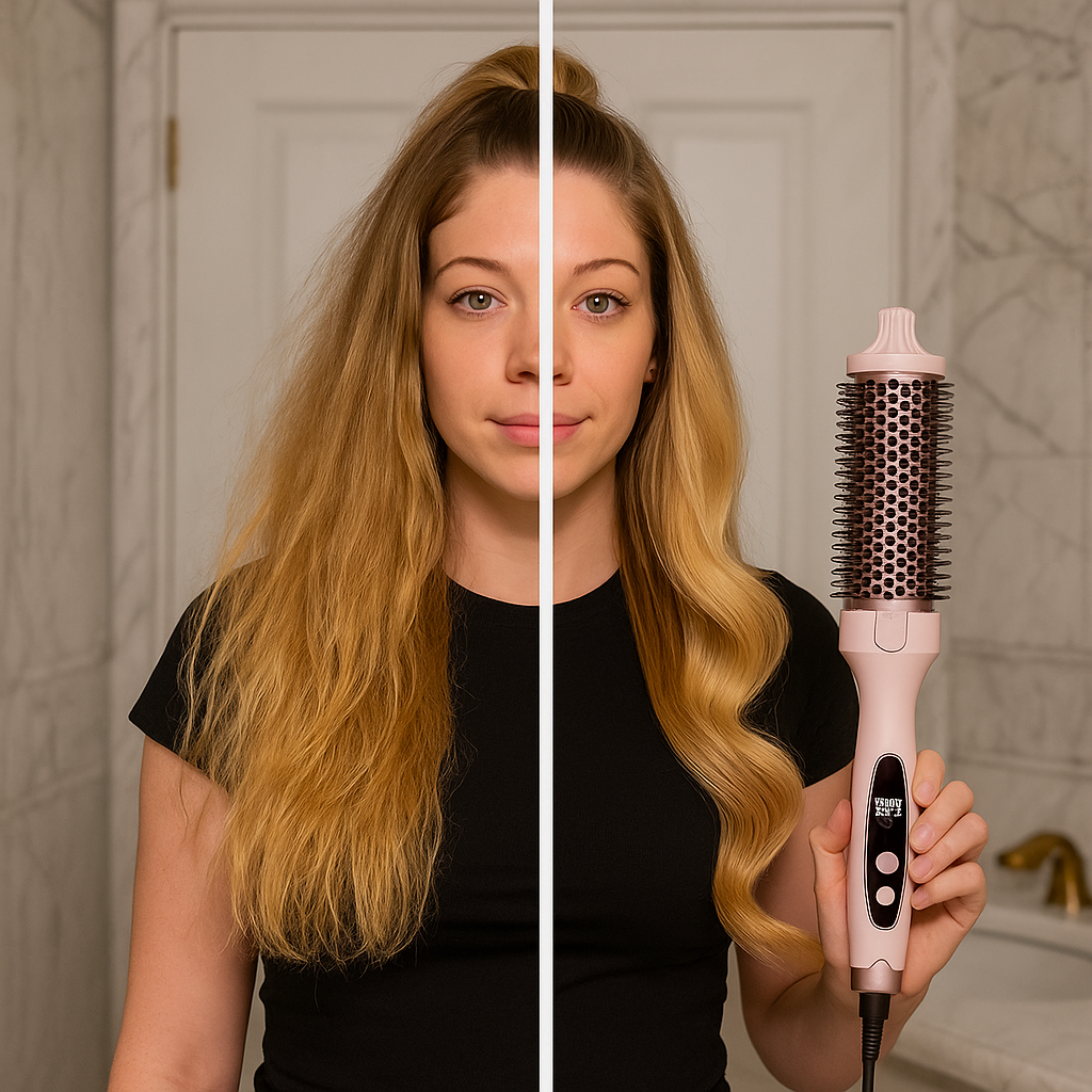 ThermoGlam™ Pro 3-in-1 Stylingborstel | Keramische ionische warmteborstel