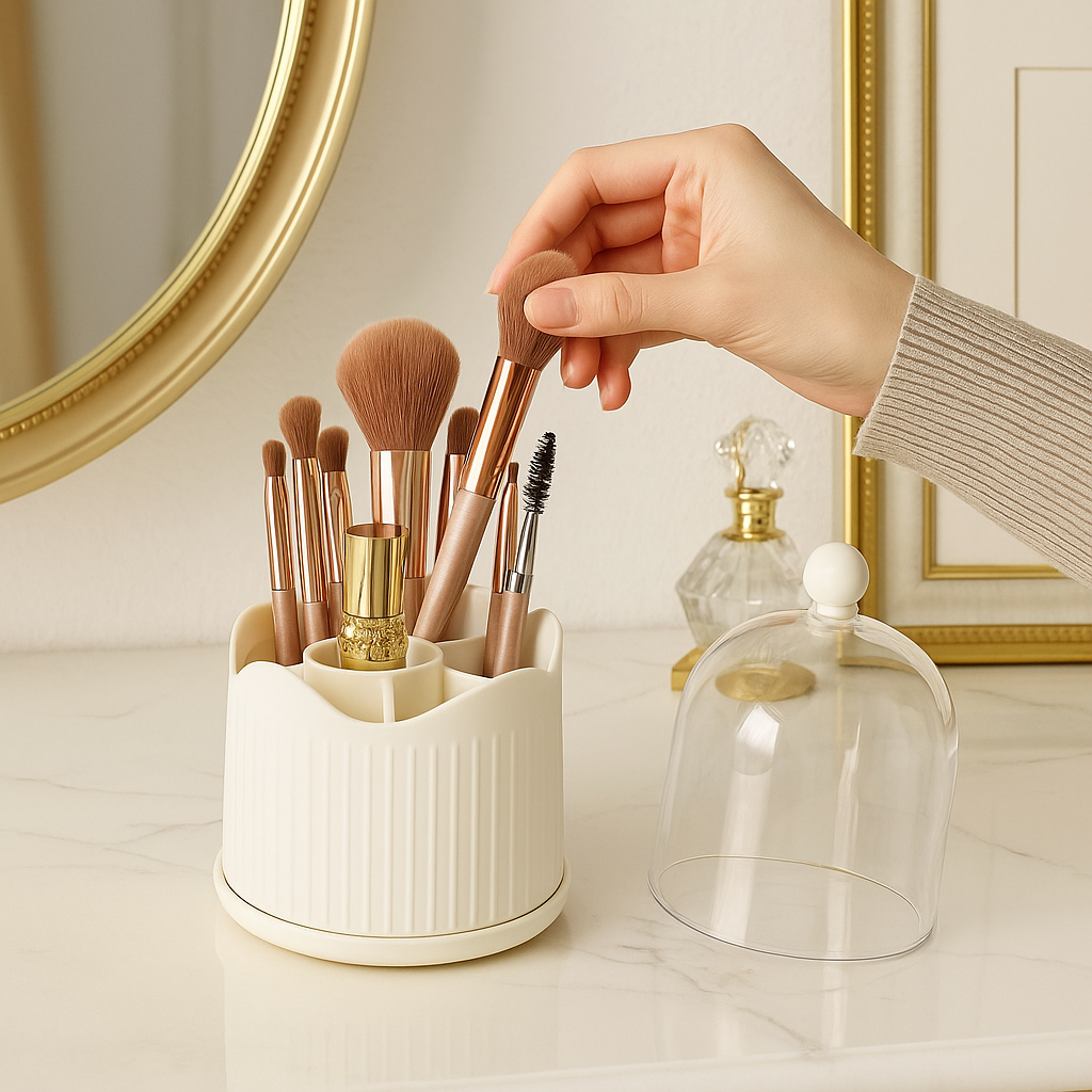 MakeBox™ – 360° drehbarer Make-up-Organizer